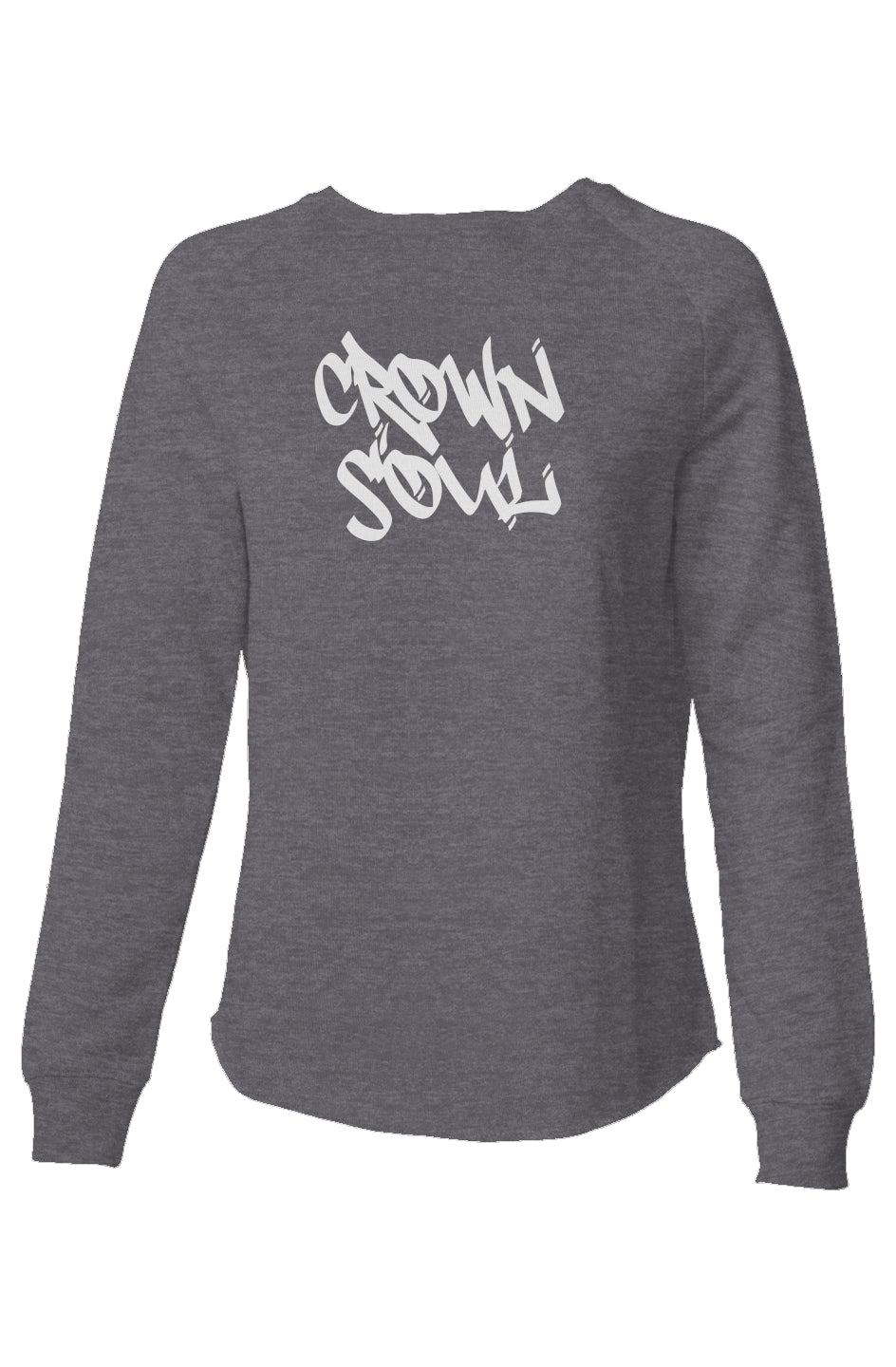 Crown soul Womens Lightweight Wash Sweatshirt