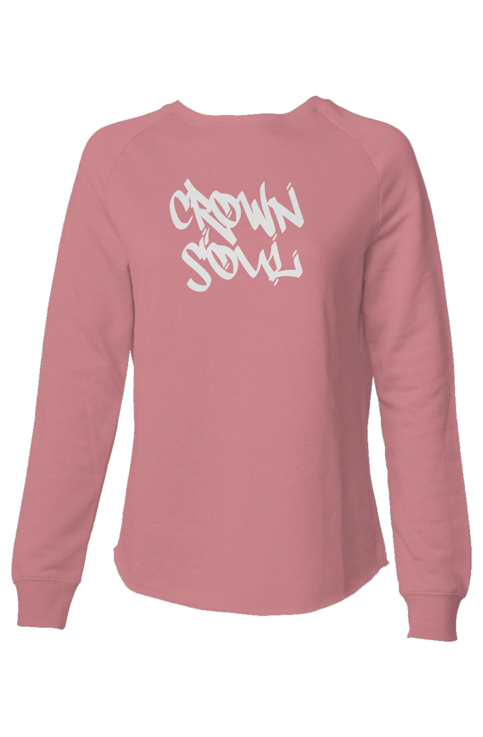 Crown soul Womens Lightweight Wash Sweatshirt