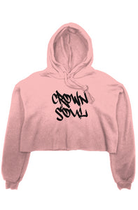 Crown soul crop fleece hoodie