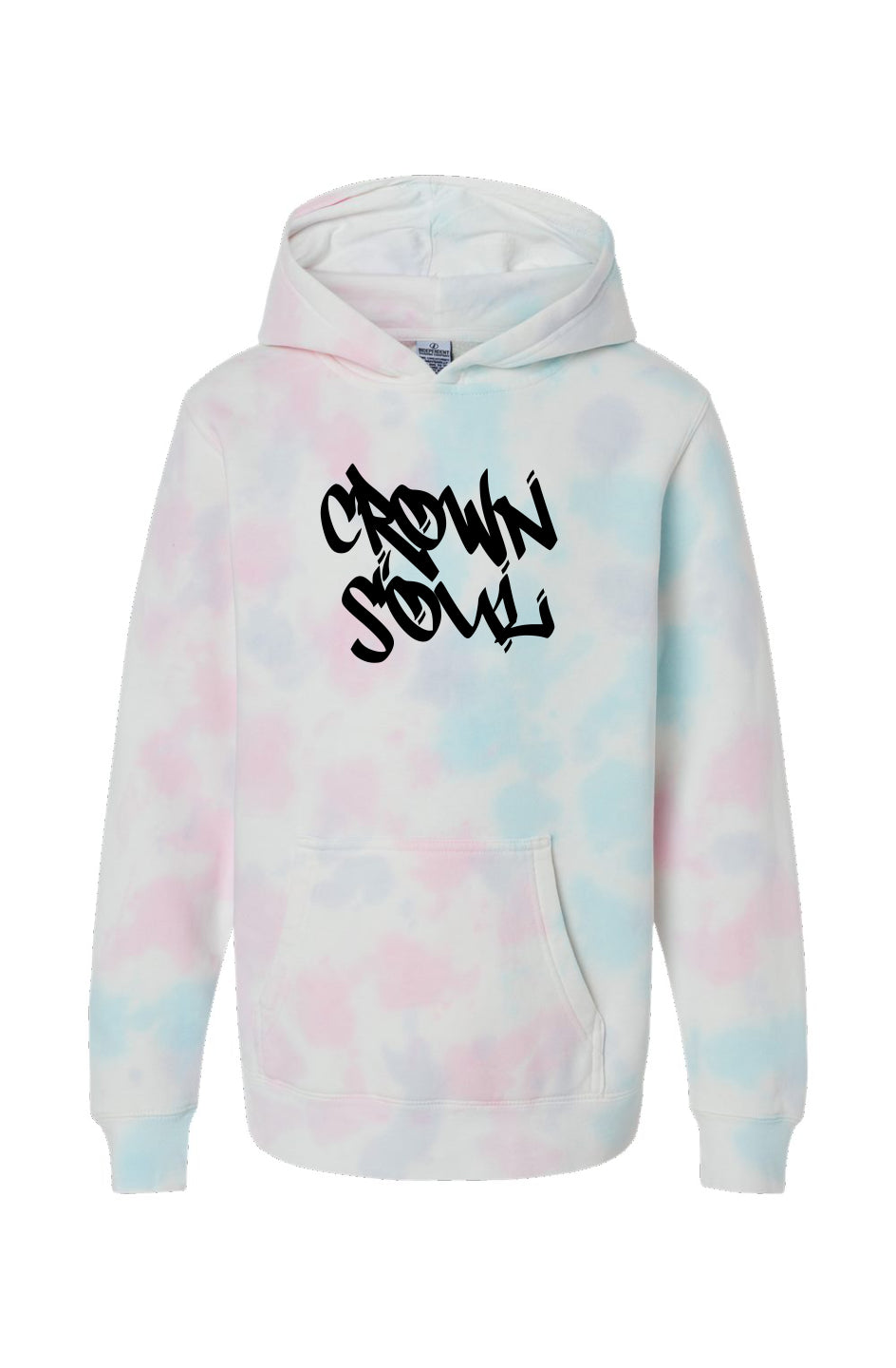 Crown soul Youth Cotton Candy Tie Dye Hoodie